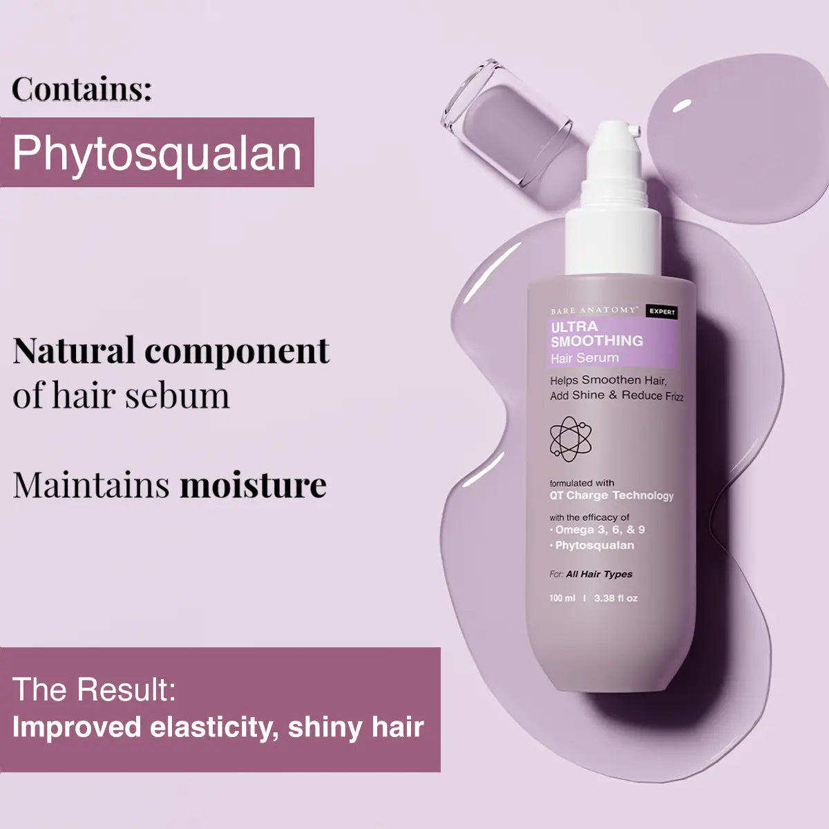 Bare Anatomy Ultra Smoothing Hair Trio – Shampoo, Mask & Serum