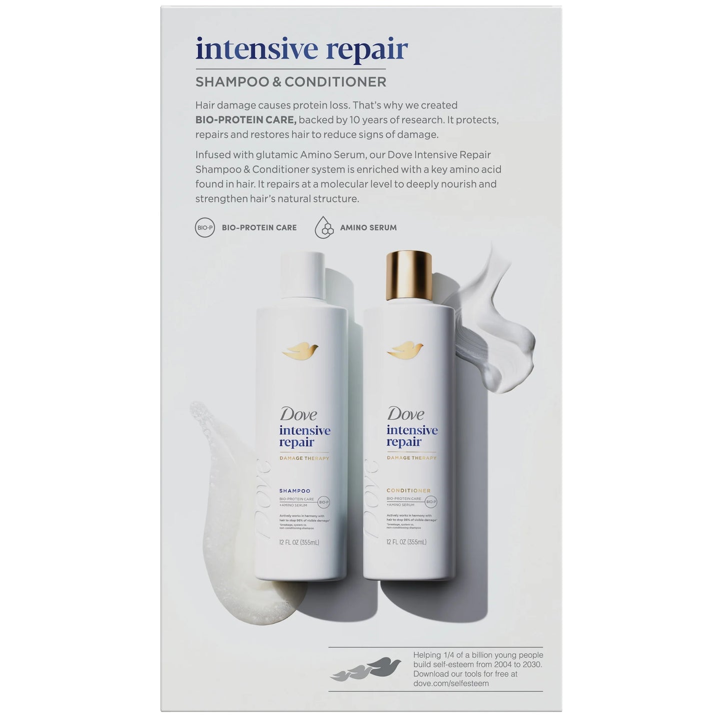 (4 Pack)  Intensive Repair Shampoo & Conditioner Set, 12 Fl Oz 2 Count
