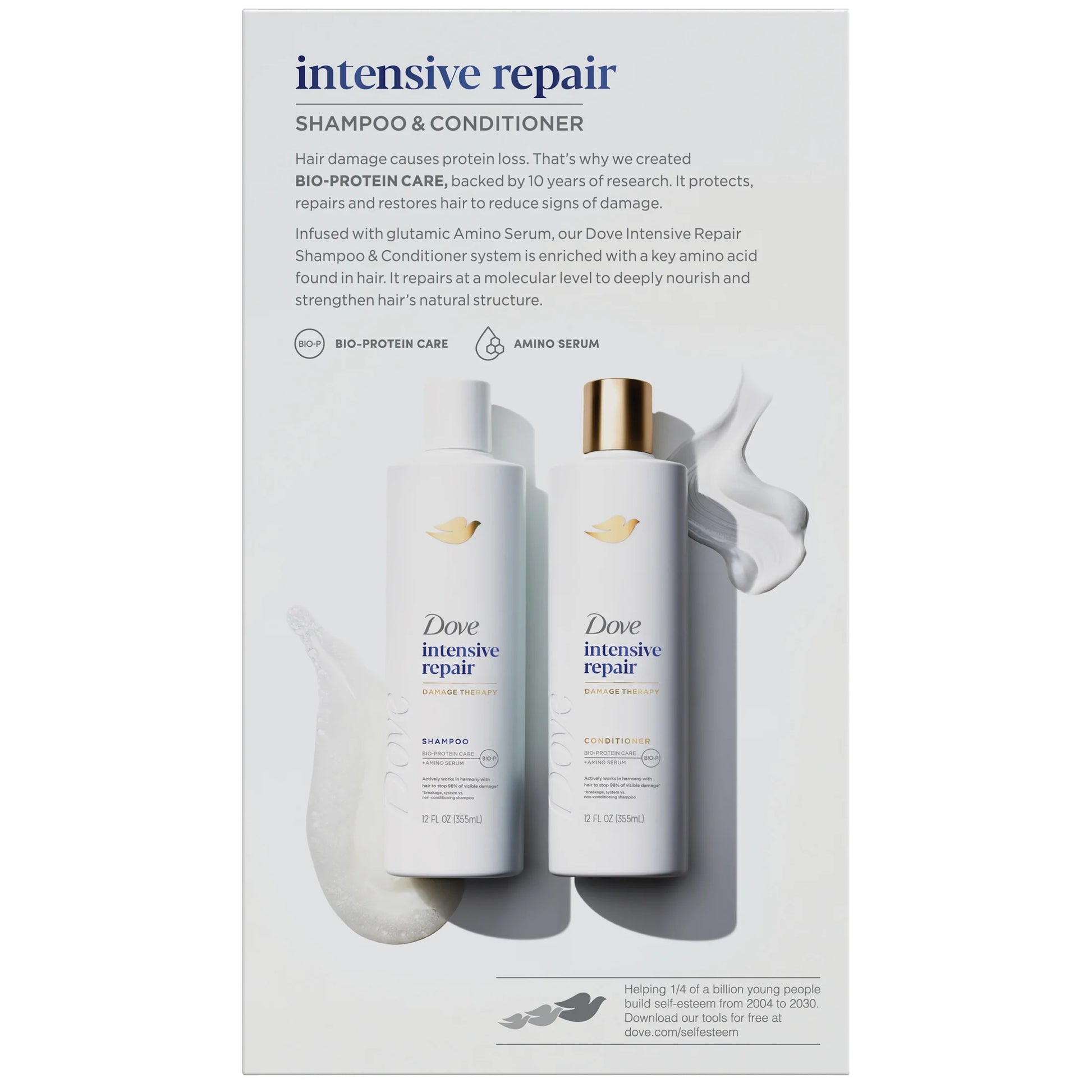 (4 Pack)  Intensive Repair Shampoo & Conditioner Set, 12 Fl Oz 2 Count